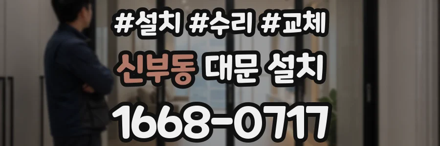 신부동 대문 설치