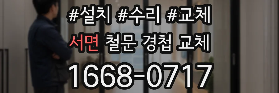 서면 철문 경첩 교체