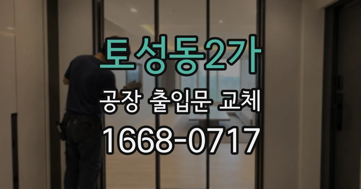 토성동2가 공장 출입문 교체