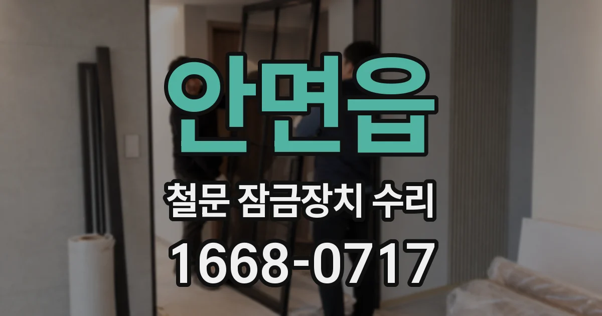 안면읍 철문 잠금장치 수리