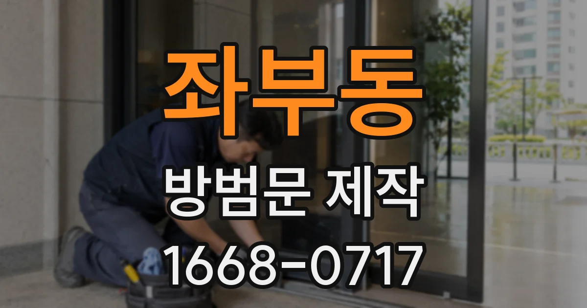 좌부동 방범문 제작