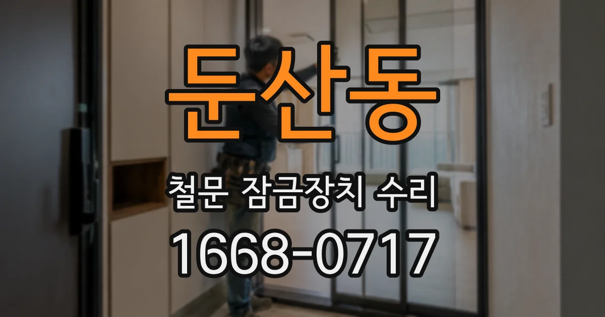 둔산동 철문 잠금장치 수리
