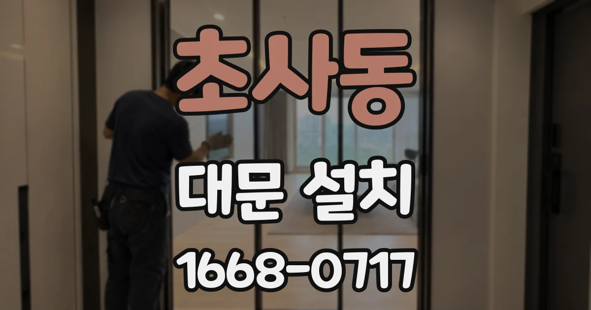 초사동 대문 설치