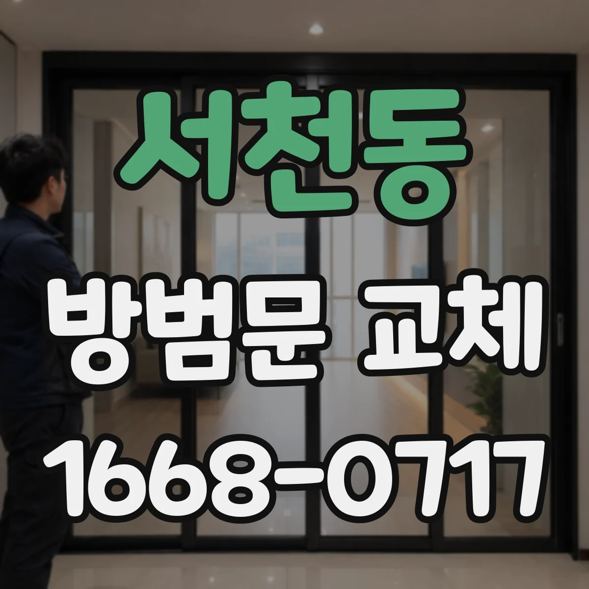 서천동 방범문 교체