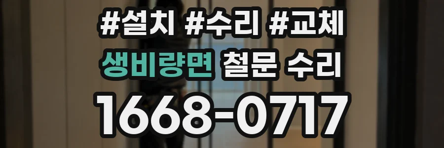 생비량면 철문 수리