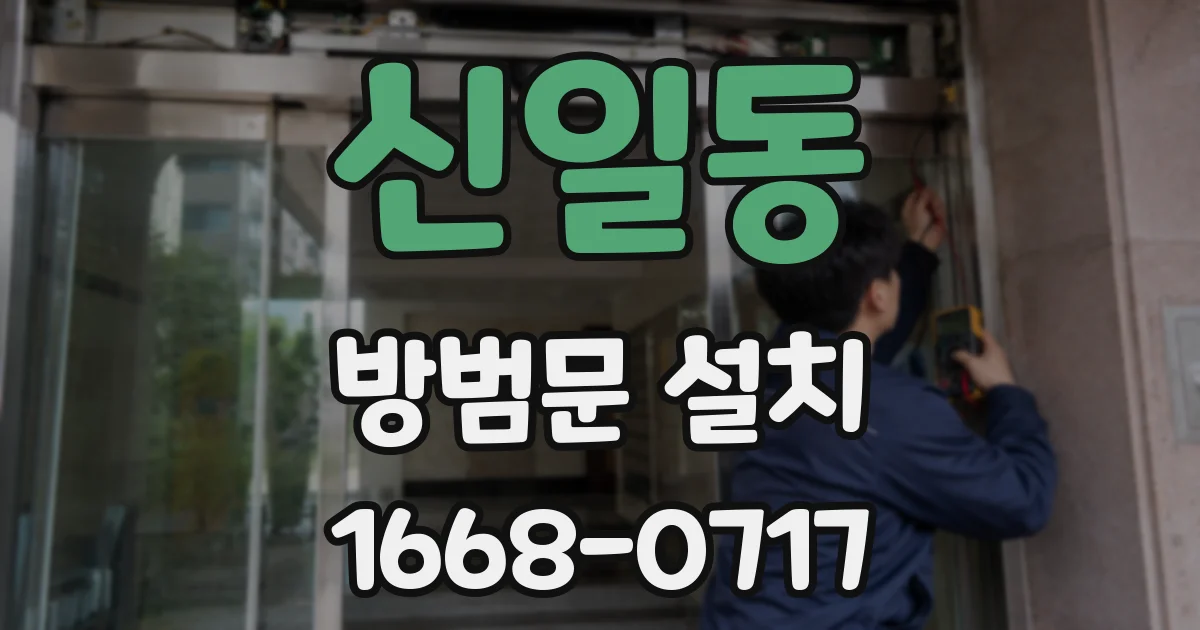 신일동 방범문 설치