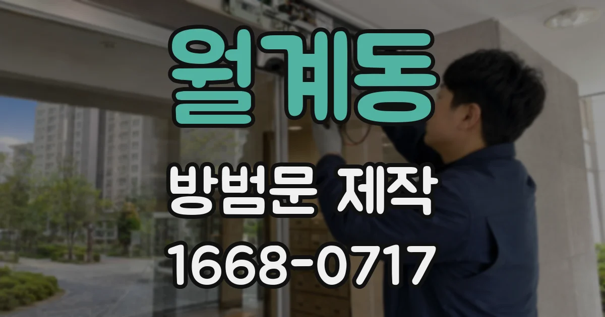 월계동 방범문 제작