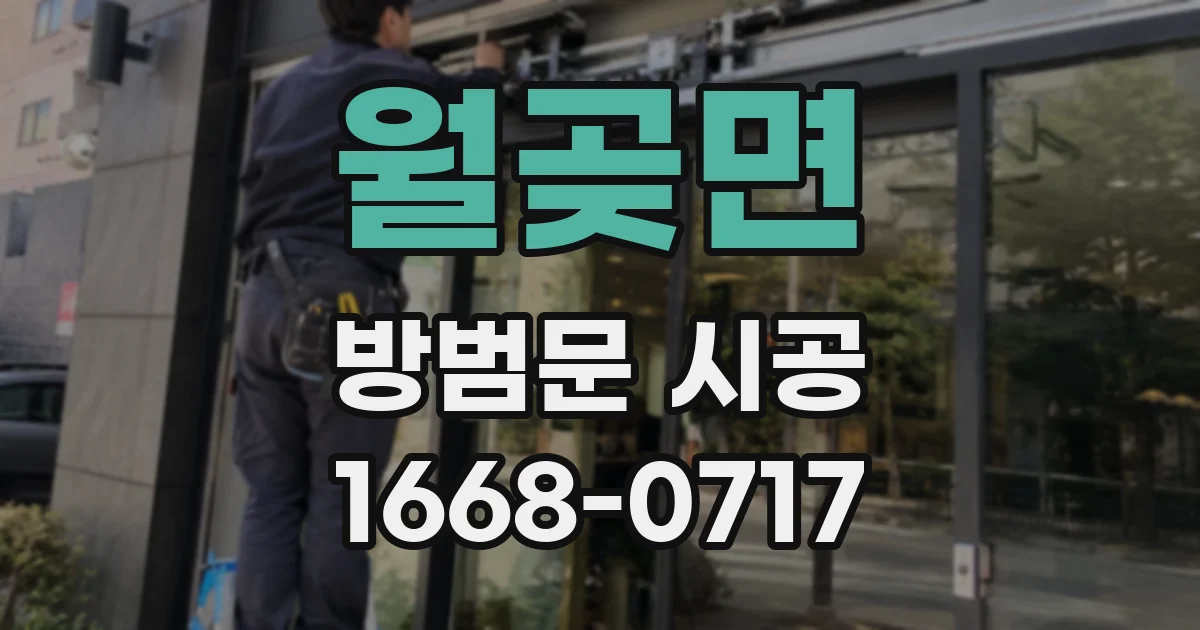 월곶면 방범문 시공