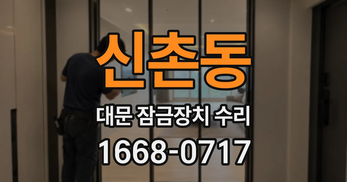 신촌동 대문 잠금장치 수리