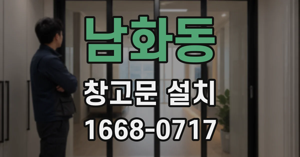 남화동 창고문 설치