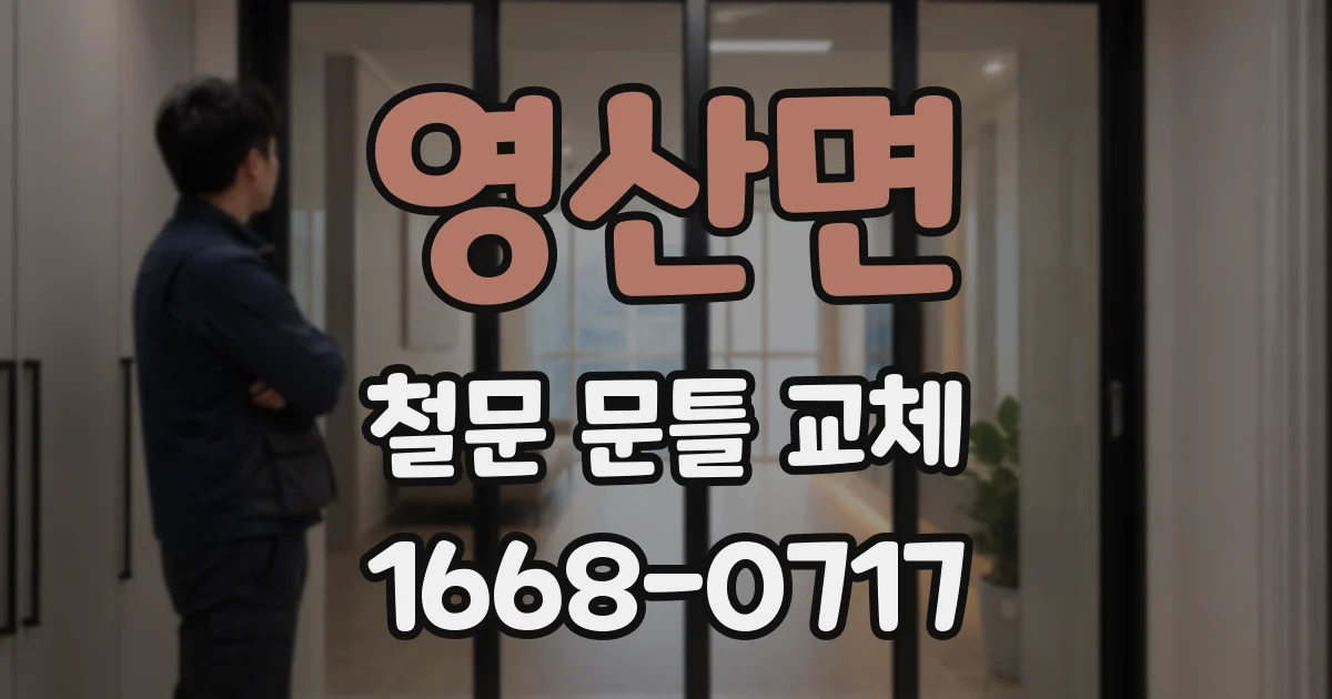 영산면 철문 문틀 교체