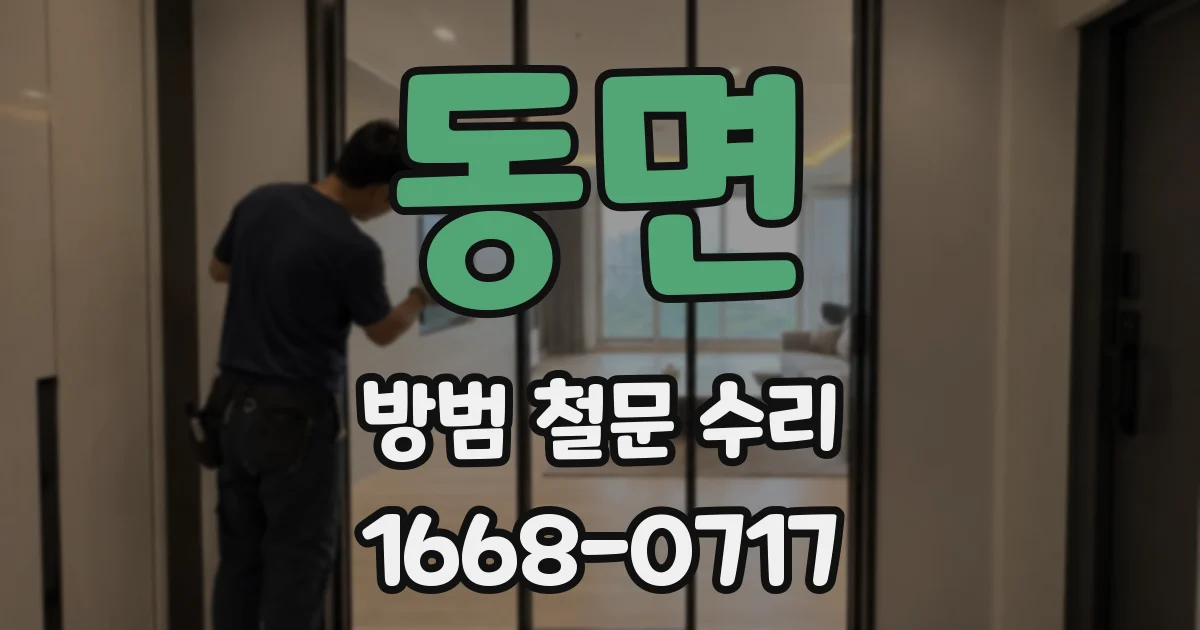 동면 방범 철문 수리