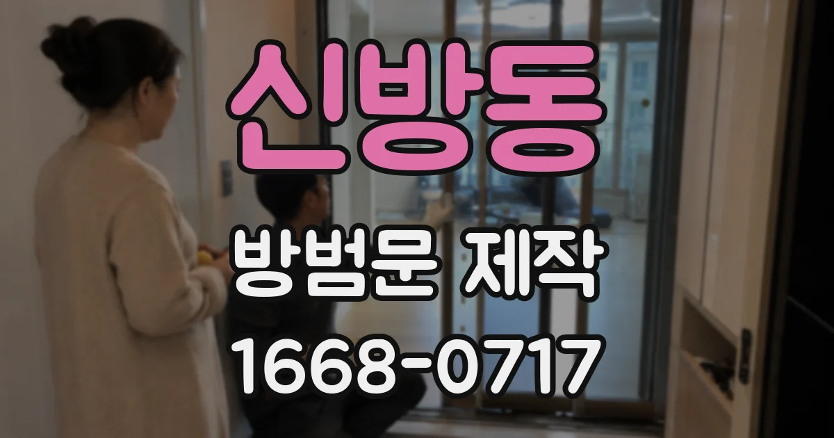신방동 방범문 제작