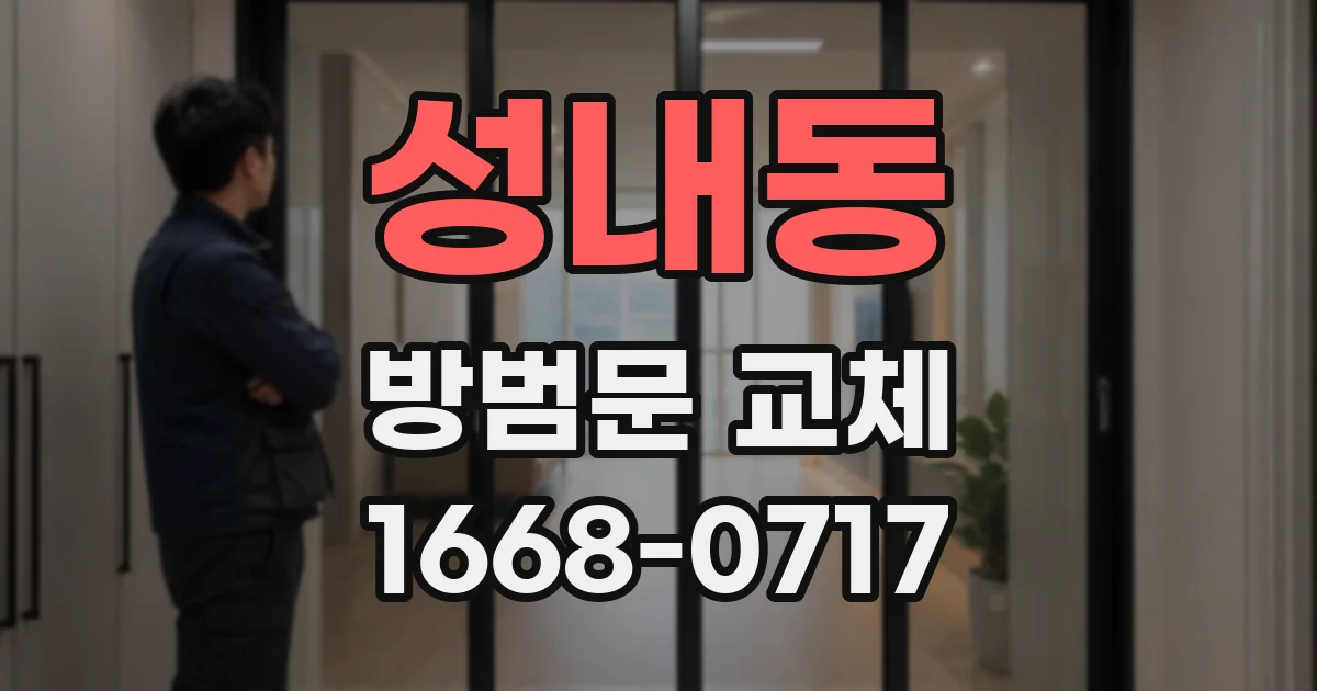 성내동 방범문 교체