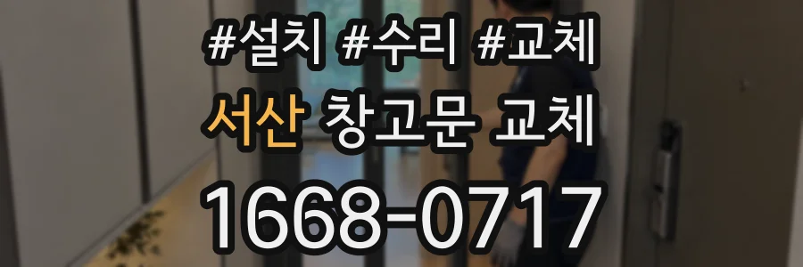 서산 창고문 교체