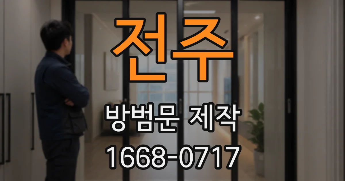 전주 방범문 제작