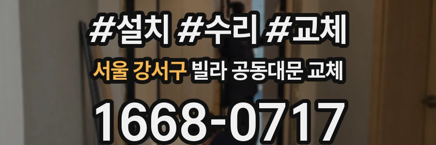 서울 강서구 빌라 공동대문 교체