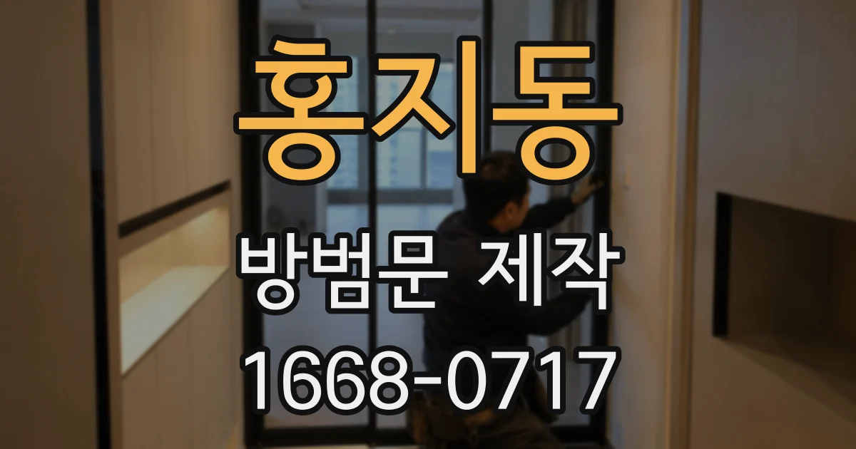 홍지동 방범문 제작