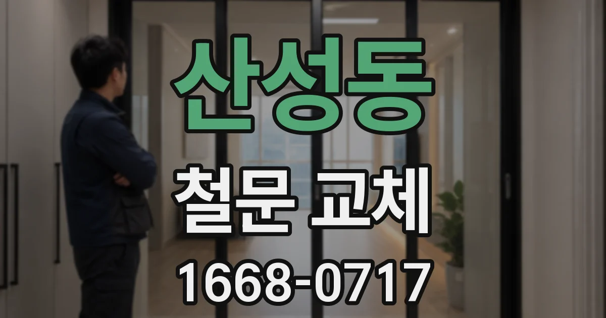 산성동 철문 교체