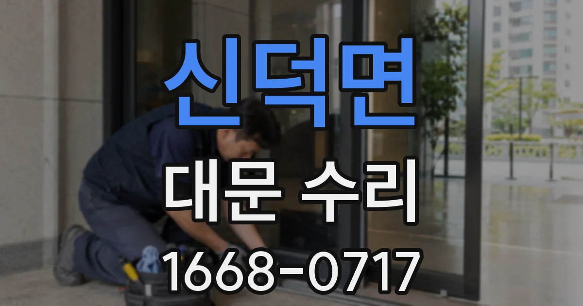 신덕면 대문 수리