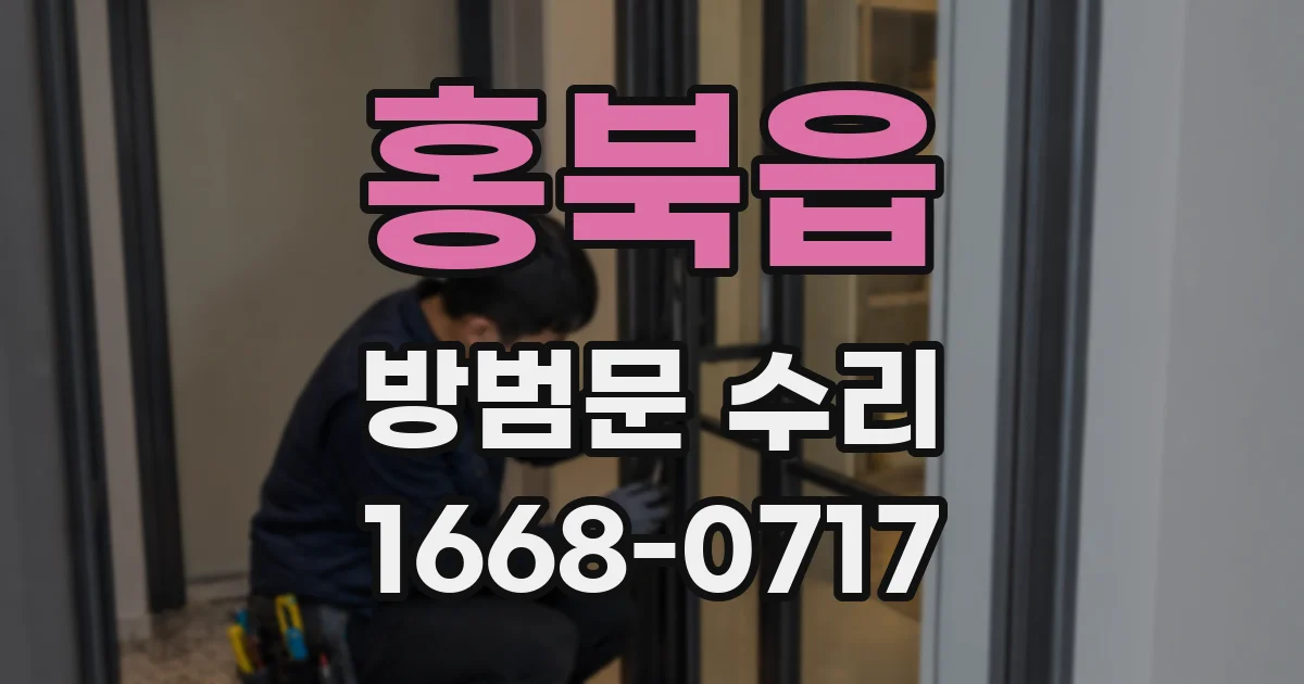 홍북읍 방범문 수리