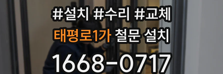태평로1가 철문 설치