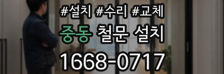 중동 철문 설치