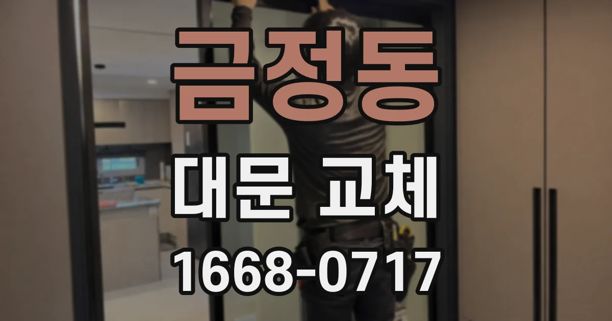 금정동 대문 교체