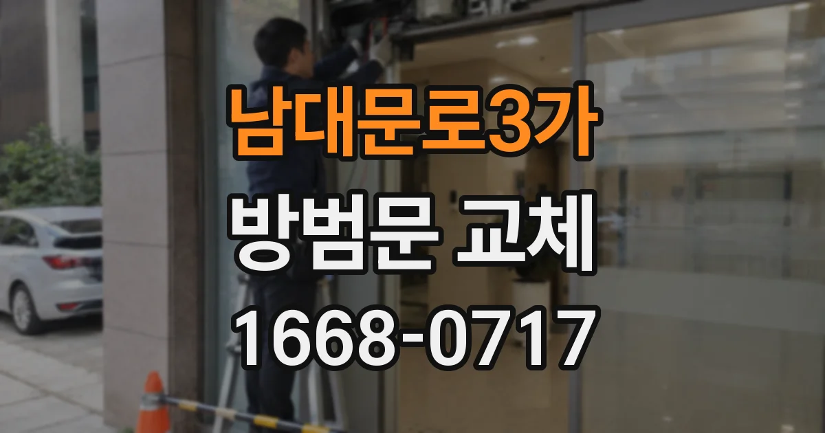 남대문로3가 방범문 교체