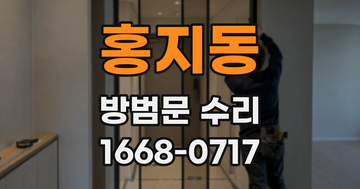 홍지동 방범문 수리