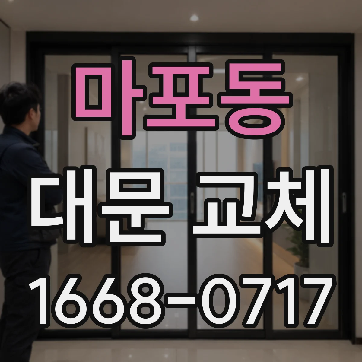 마포동 대문 교체