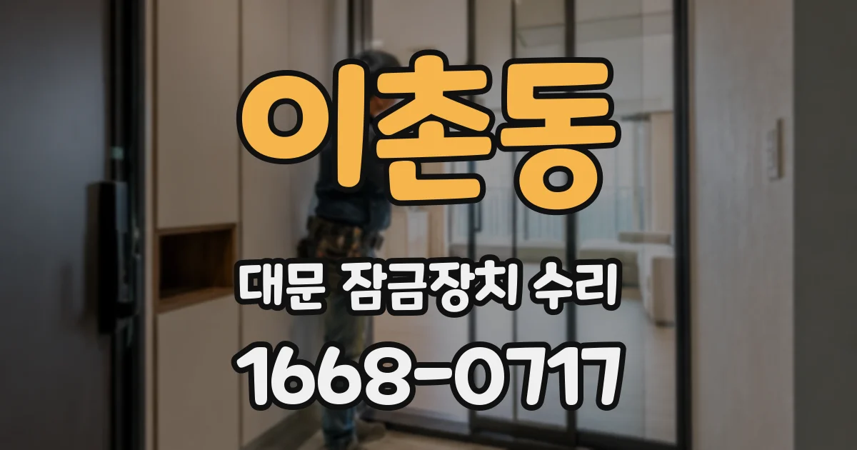 이촌동 대문 잠금장치 수리