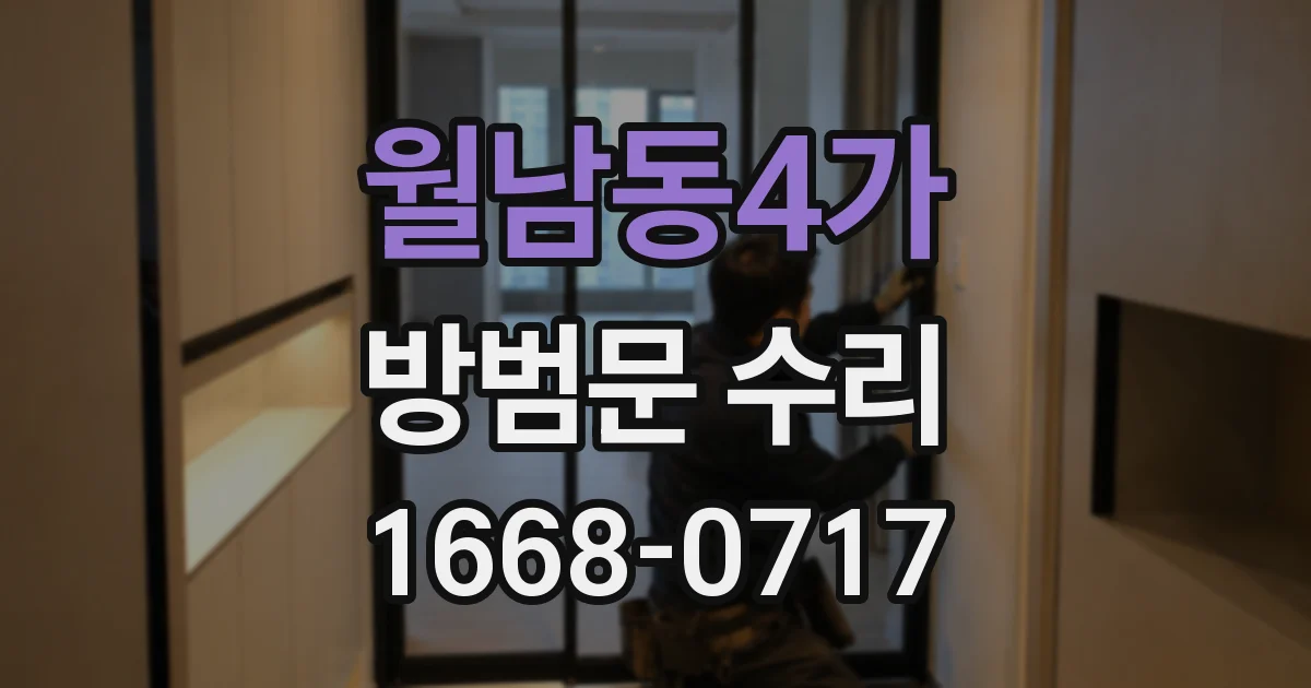 월남동4가 방범문 수리
