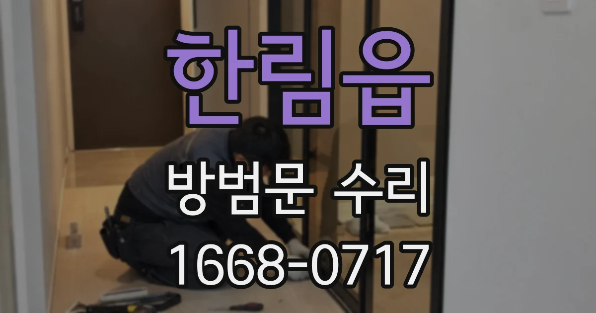 한림읍 방범문 수리