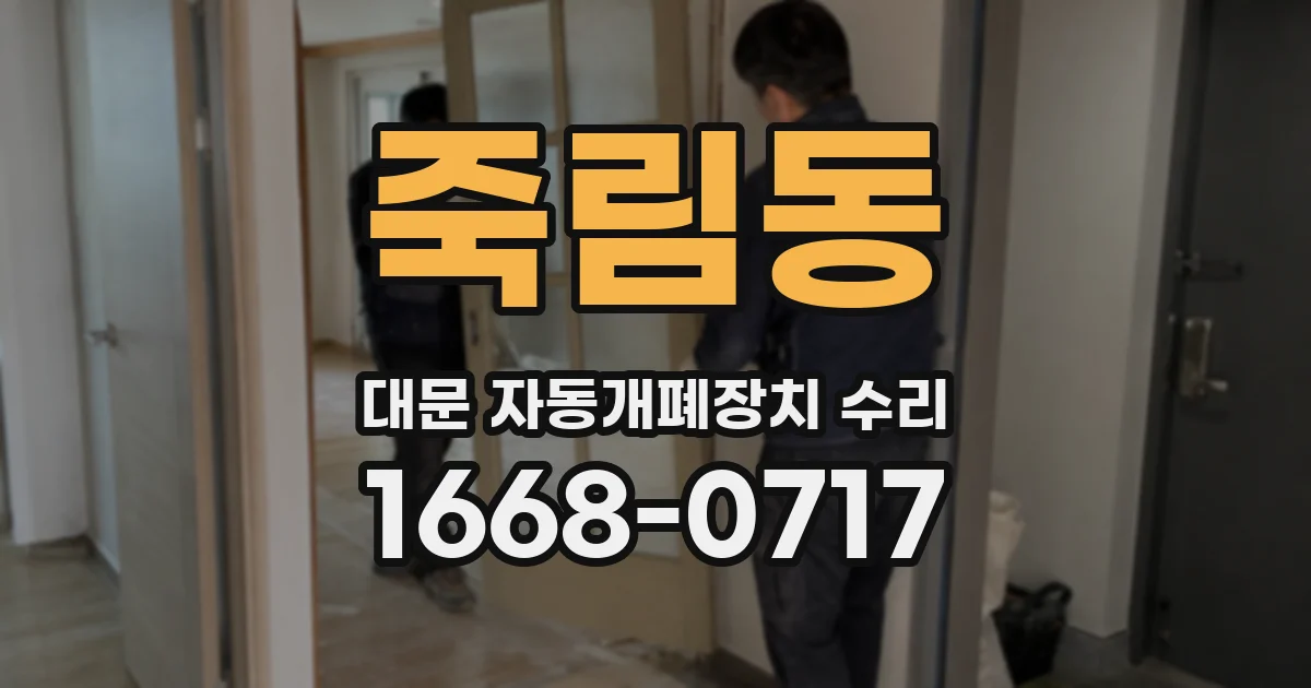 죽림동 대문 자동개폐장치 수리
