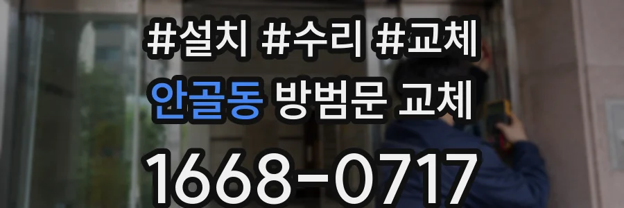 안골동 방범문 교체
