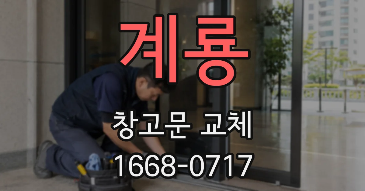 계룡 창고문 교체