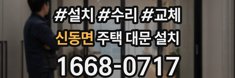 신동면 주택 대문 설치