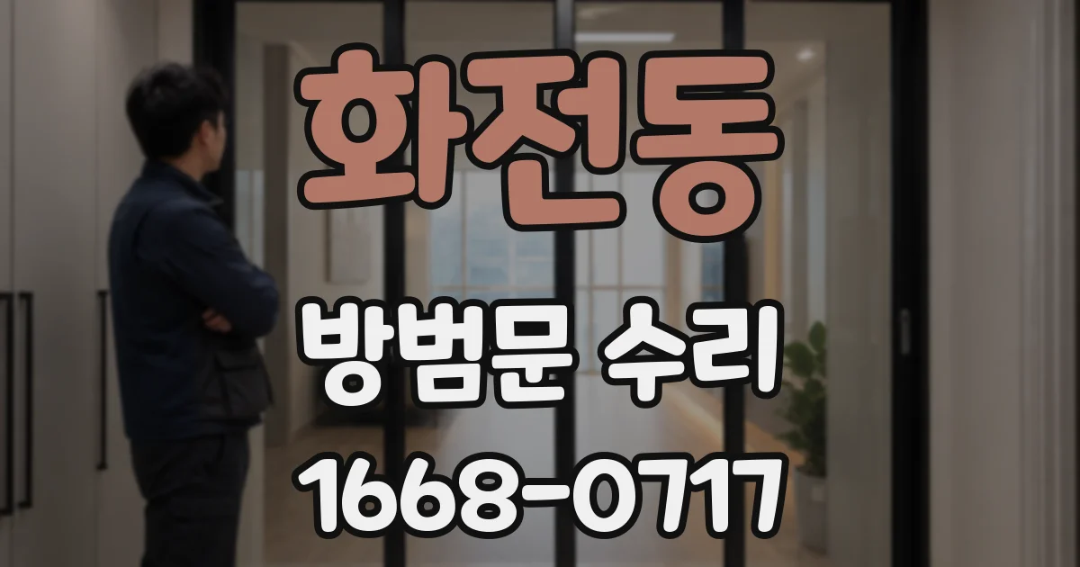 화전동 방범문 수리