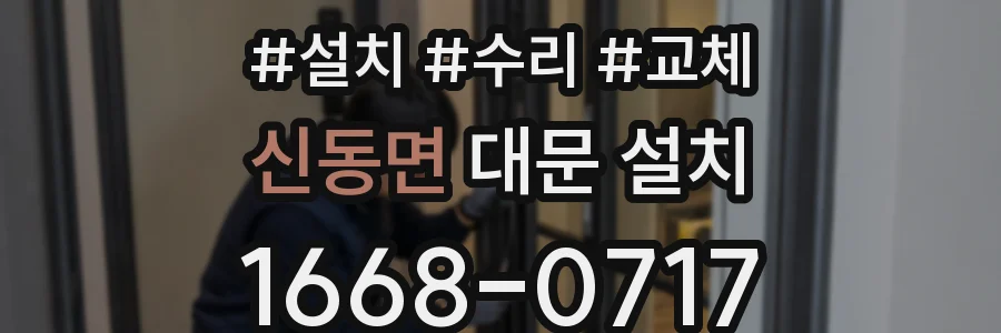 신동면 대문 설치