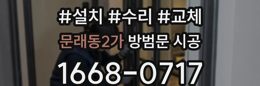 문래동2가 방범문 시공