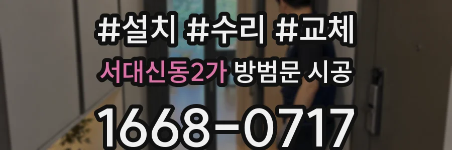 서대신동2가 방범문 시공