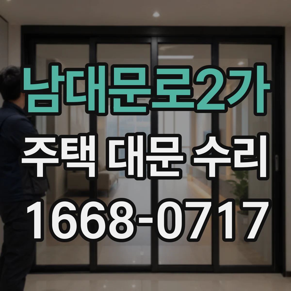 남대문로2가 주택 대문 수리