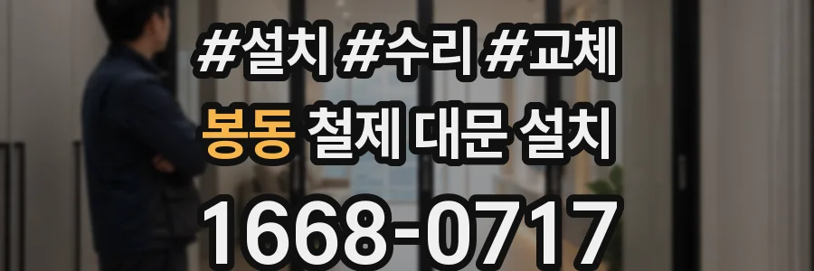 봉동 철제 대문 설치