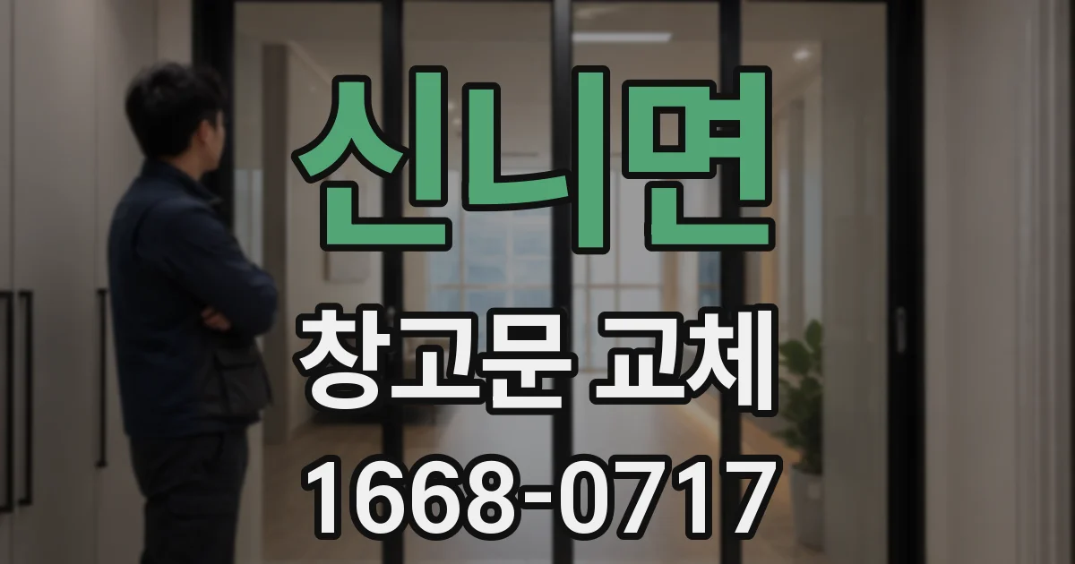 신니면 창고문 교체