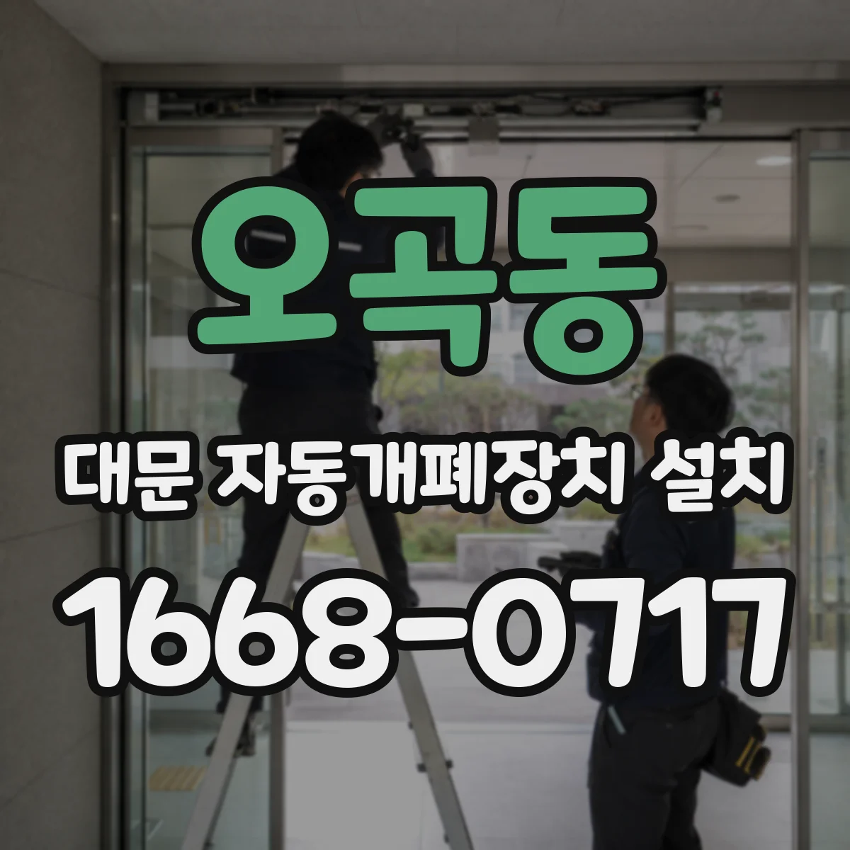 오곡동 대문 자동개폐장치 설치