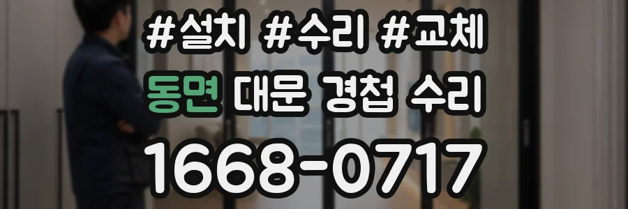 동면 대문 경첩 수리