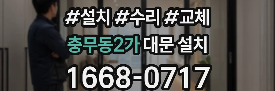 충무동2가 대문 설치