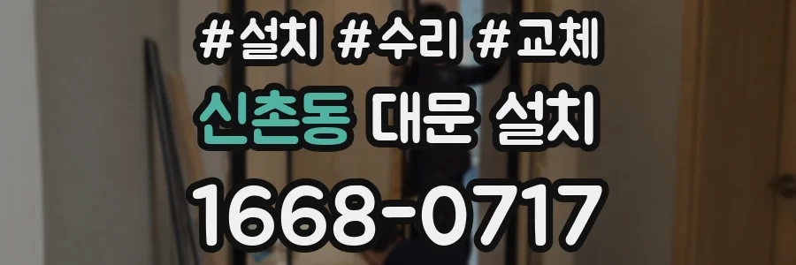 신촌동 대문 설치