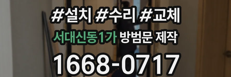서대신동1가 방범문 제작